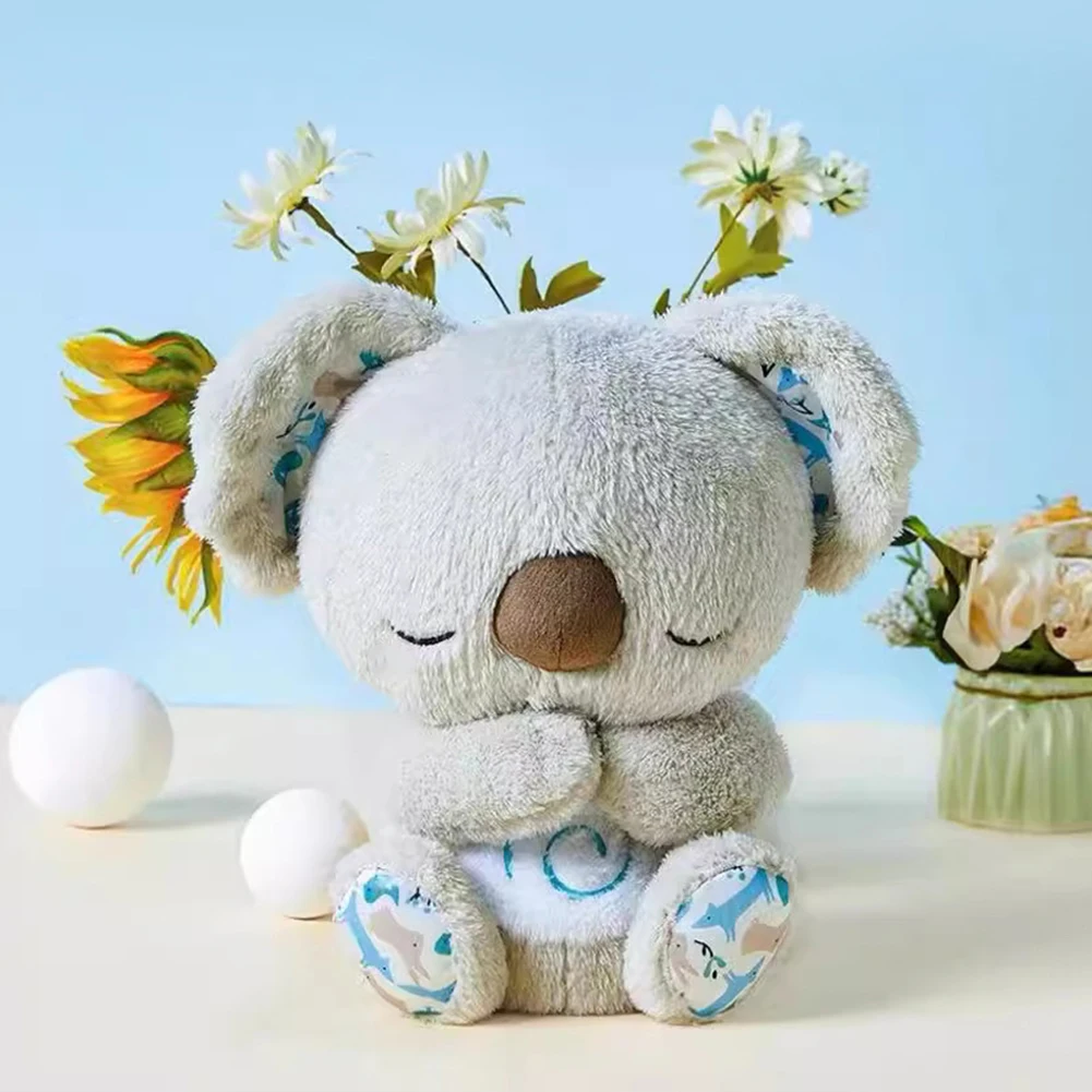 Baby Plush Doll Breathing Bear Newborn Soothing Sleep Playmate Plush Toys Kids Music Sleeping Companion For Baby Accessories 3
