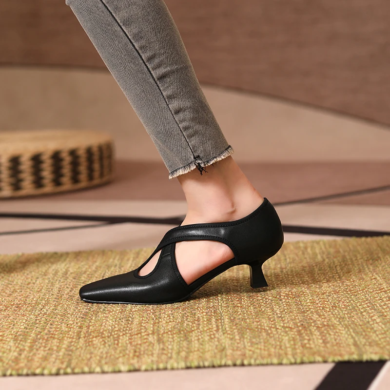 Zapatos de tacón alto para mujer, Sandalias de tacón medio, elegantes, sexys, fiesta, oficina y Club gótico, verano 2022| | - AliExpress