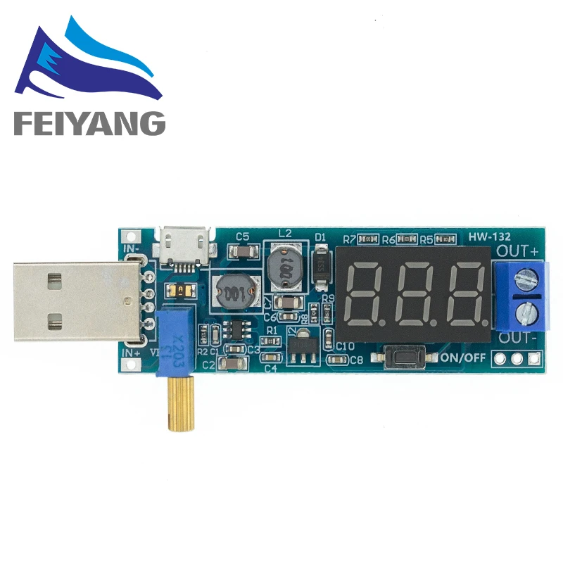 SAMIROB 1PCS DC-DC 5V zu 3,5V / 12V USB Step UP/Down Netzteil Modul Einstellbare Boost Buck Converter Out DC 1,2V-24V – Detail 5