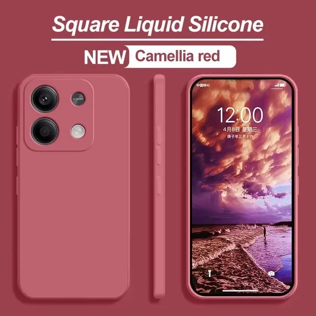Elegant Liquid Silicone Full Cover Phone Case - Fashionable Protection