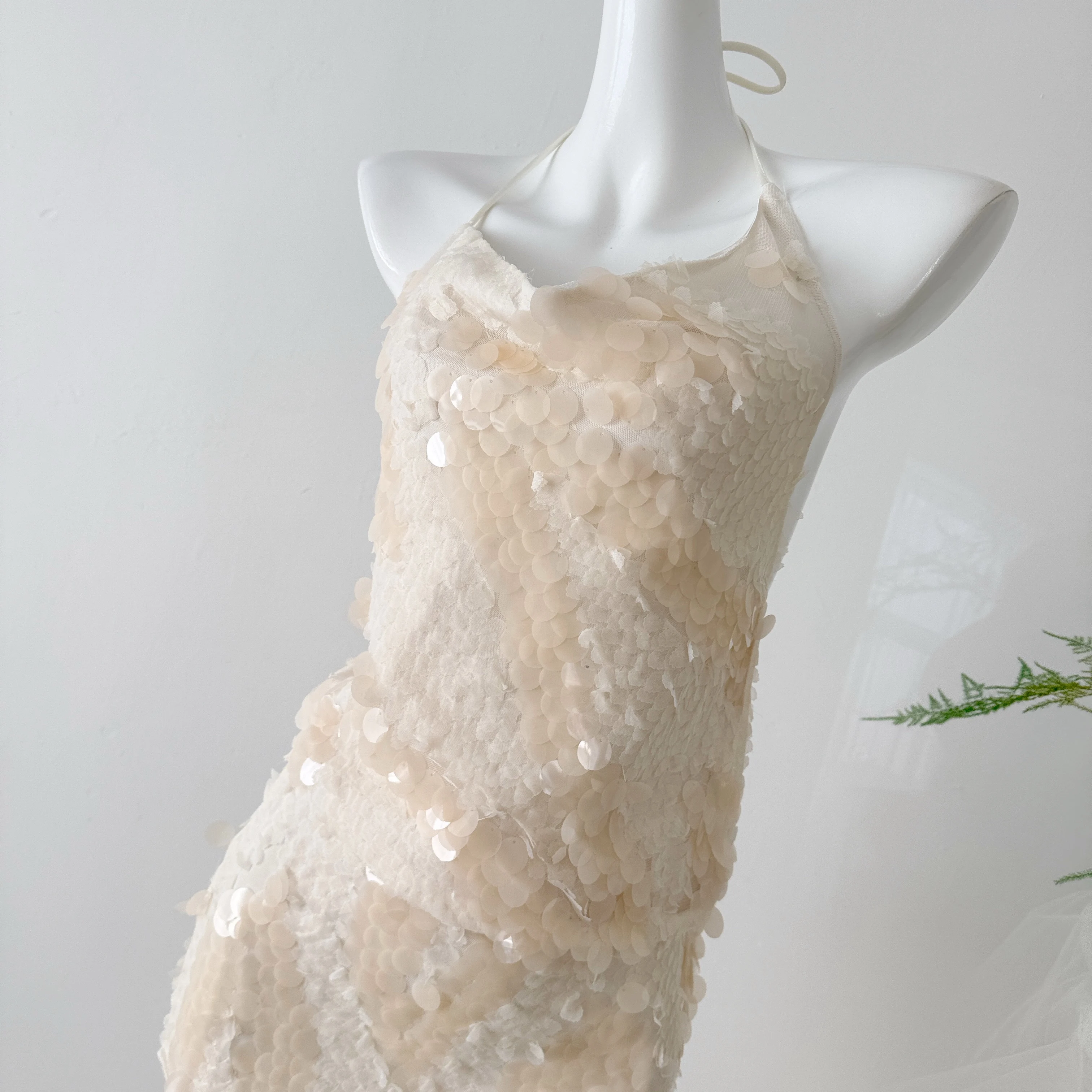 Elowen Sequin Halter Mini Set