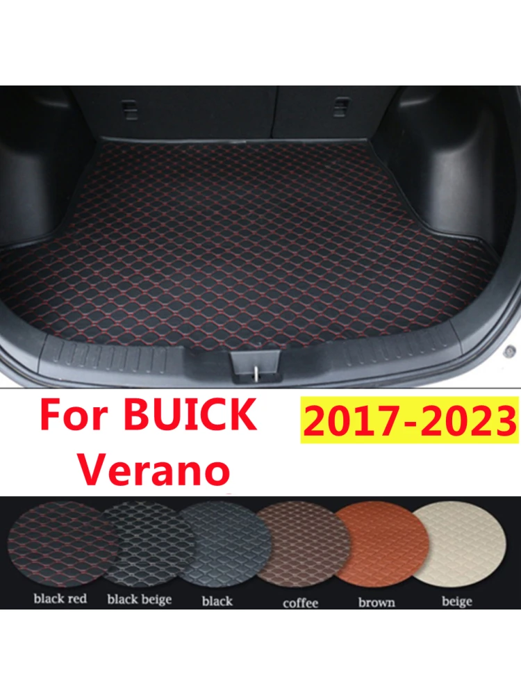 

SJ Custom Fit For BUICK Verano 2017-18-19-22-2023 Waterproof Car Trunk Mat AUTO Tail Boot Tray Liner Cargo Carpet Pad Protector