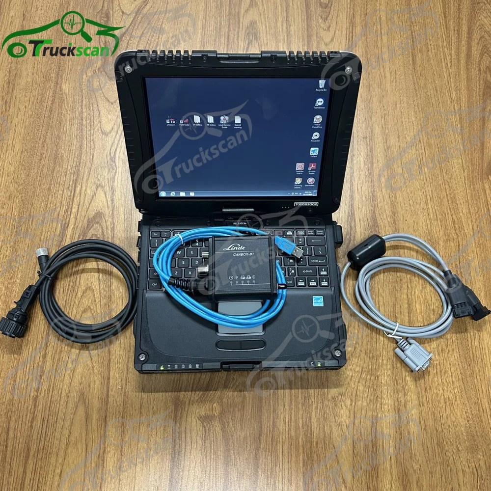 

Вилочный погрузчик Linde Canbox BT Electric CANBOX TO TRUCK Pathfinder LSG, профессиональный диагностический инструмент и ноутбук cf19Laptop