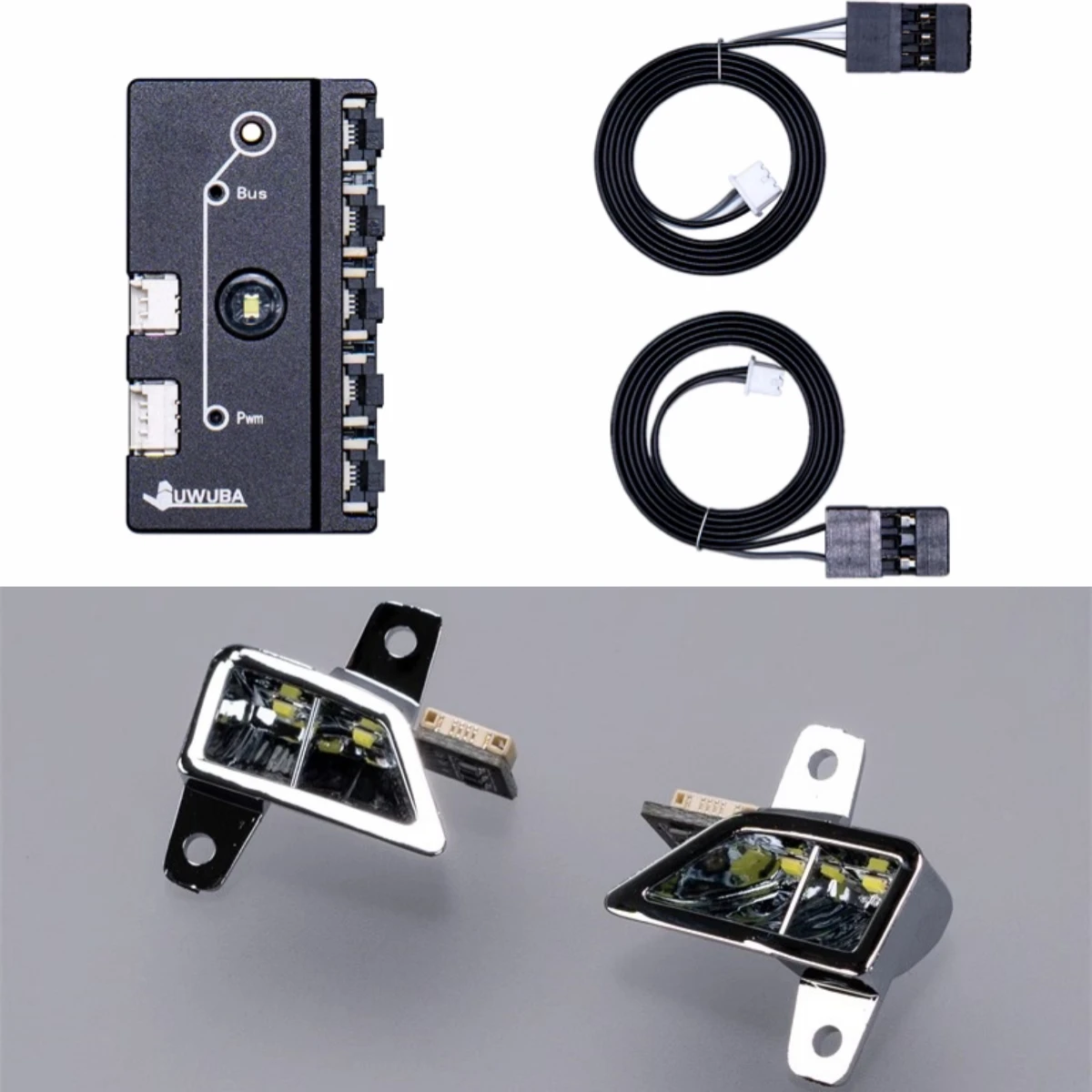 Set Plafoniera Per Camion RC 1/14 Tamiya Scania 770S, BENZ – Luci Per Tetto