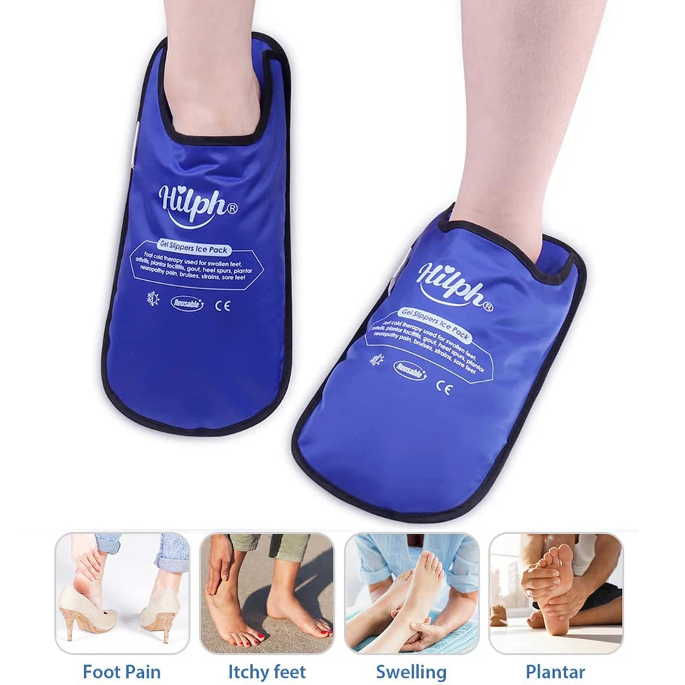 Voet Brace Ice Pack Wrap Gel Ijs Slippers Voor Voeten Neuropathie Pijnbestrijding Hot Koude