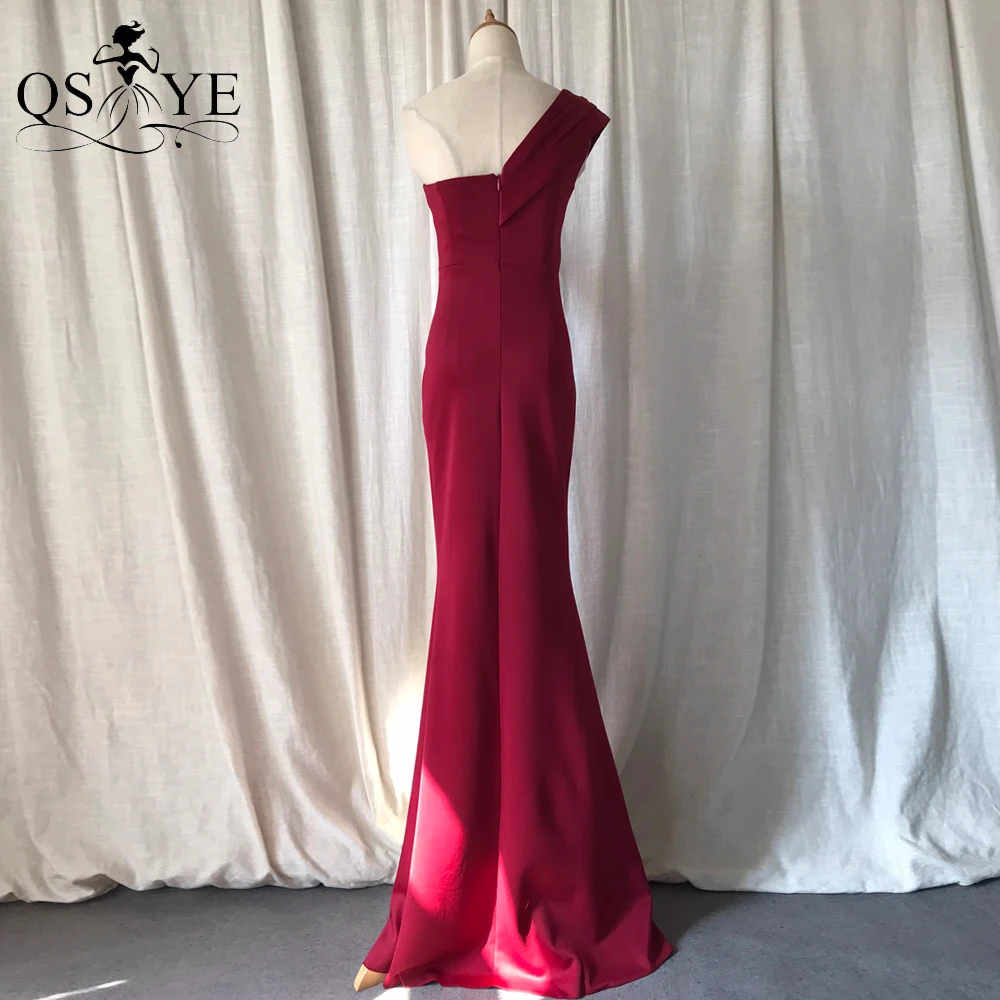 Sexy Simple Design Backless Side Slit Red Long Custom Evening Prom Dre –  LoverBridal