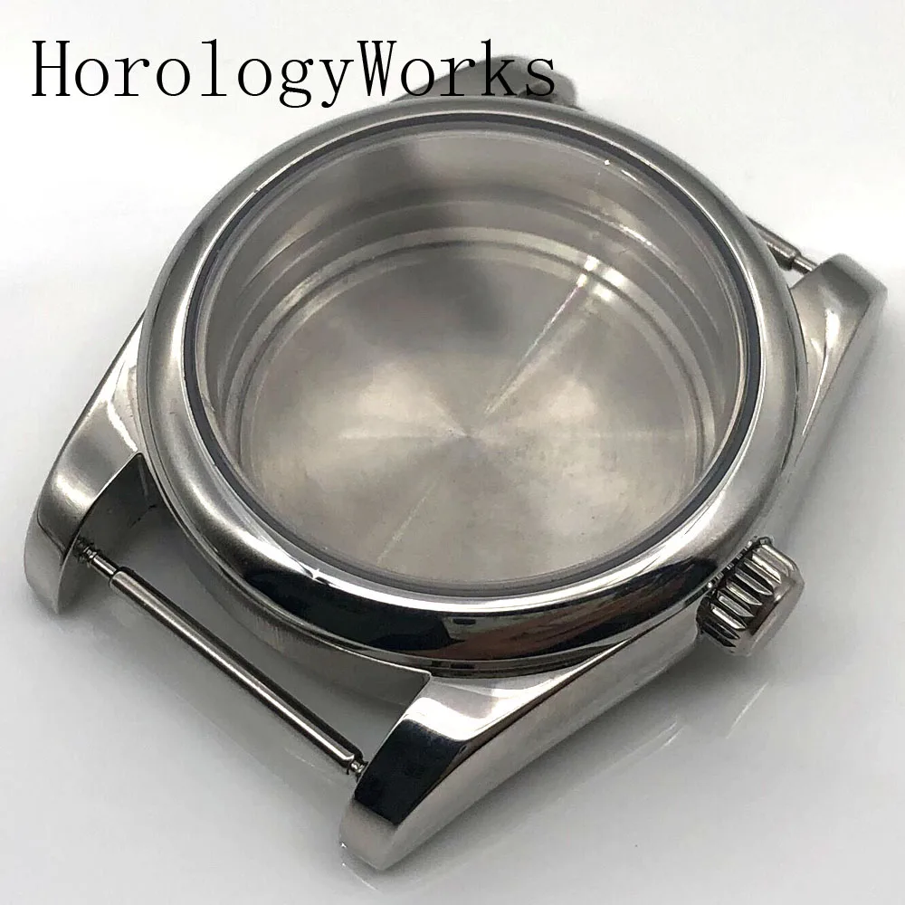 Silver and Rose Gold Sapphire Glass Watch Case - Premium Crafted Design