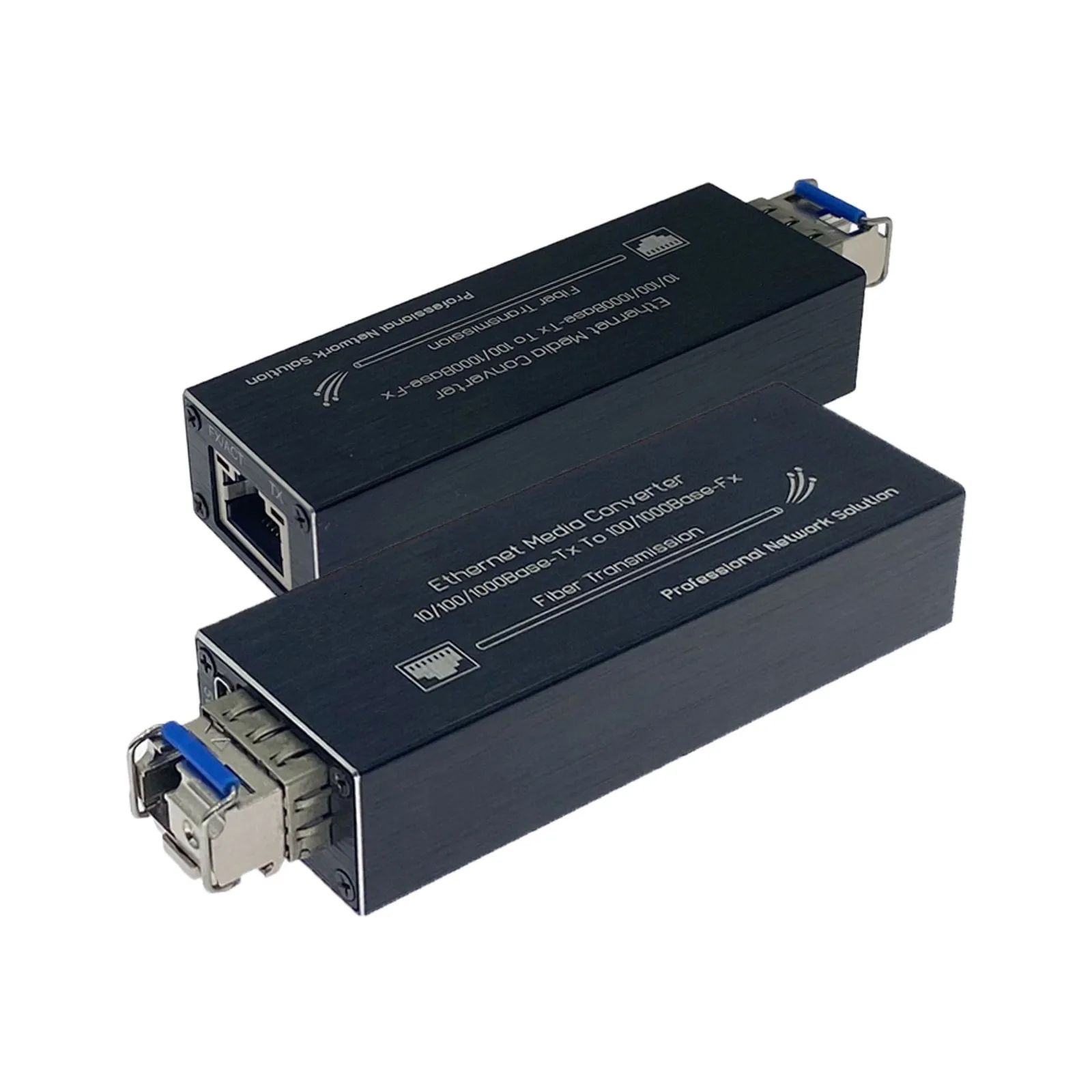 One Pair Ultra-Small Gigabit Fiber Media Converter 10/100/1000Mbps Micro Mini SFP IP Ethernet Media Converter
