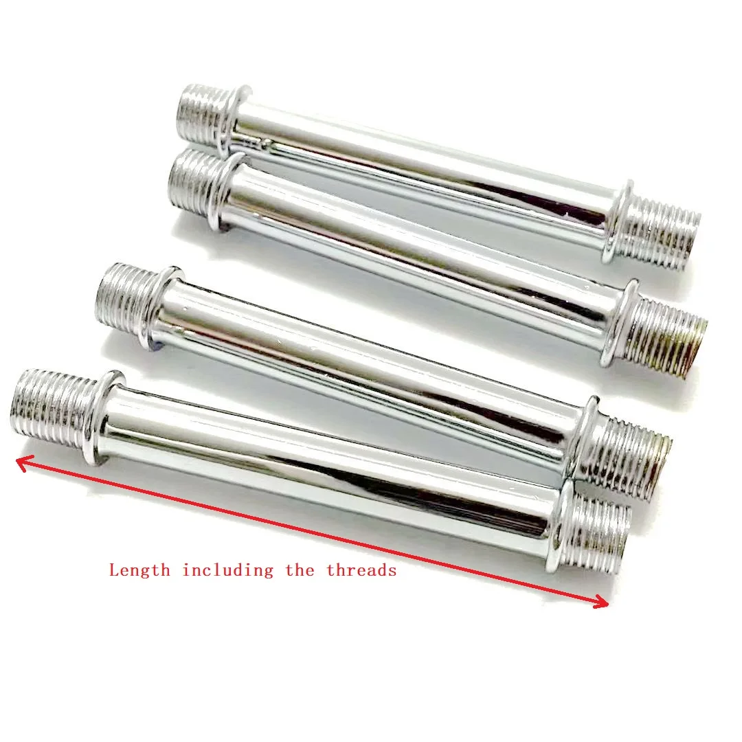 2 pieces each M10 Hollow Pipe Double Ends with Threads Metal Tube Fixtures for DIY Lighting thread adapter