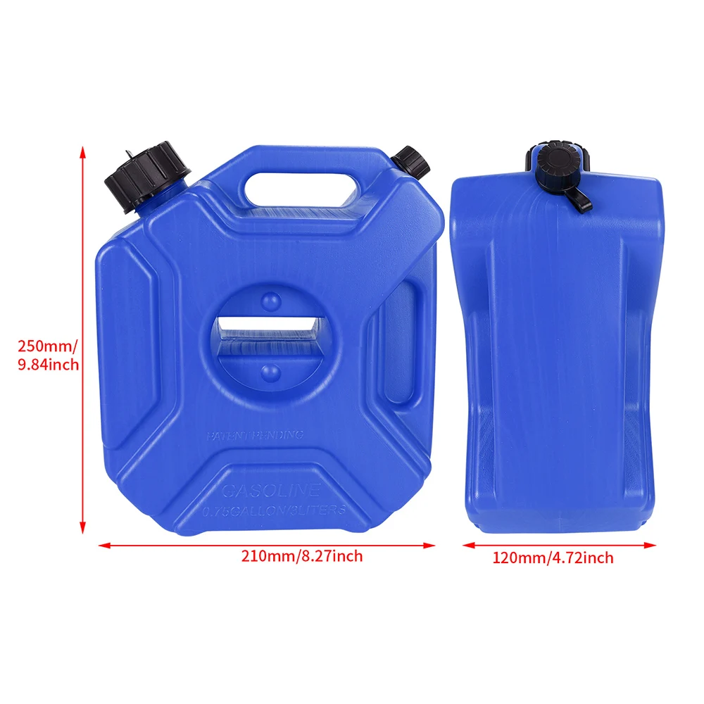 3L/5L Tragbare Kunststoffdosen Gas Kraftstofftank Notfall Backup SUV Motorrad Zubehör Benzin Diesel Lagerung Gastank mit Schloss – Detail 31