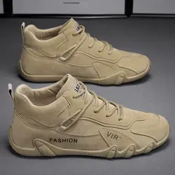 Men's Casual Shoes Men's Field Work Shoes Wear-resistant High-top Casual Fashion Sall-match Shoes Sneakers Skateboard