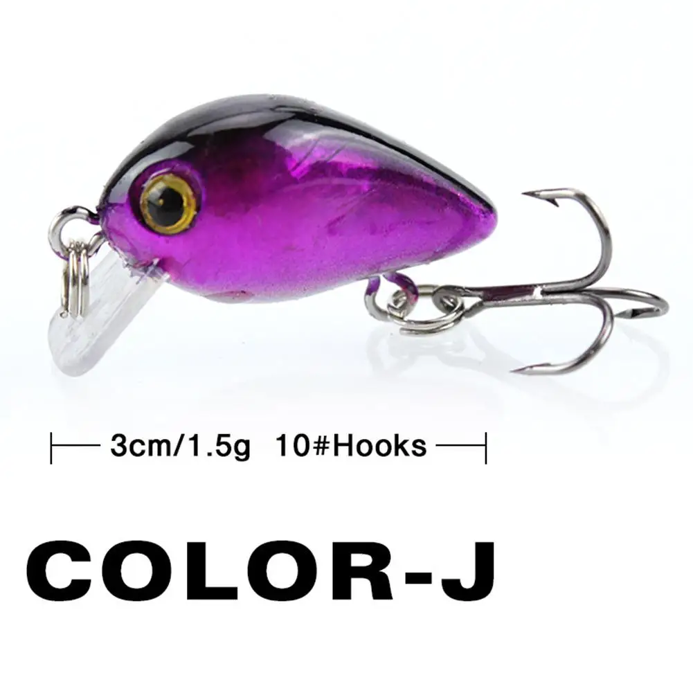 Balıkçılık cazibesi yem Mini Minnow 3cm/1.5g Wobblers krank yem 10 renkler yapay  yemler tatlısu tuzlu su balıkçılık Lures - AliExpress