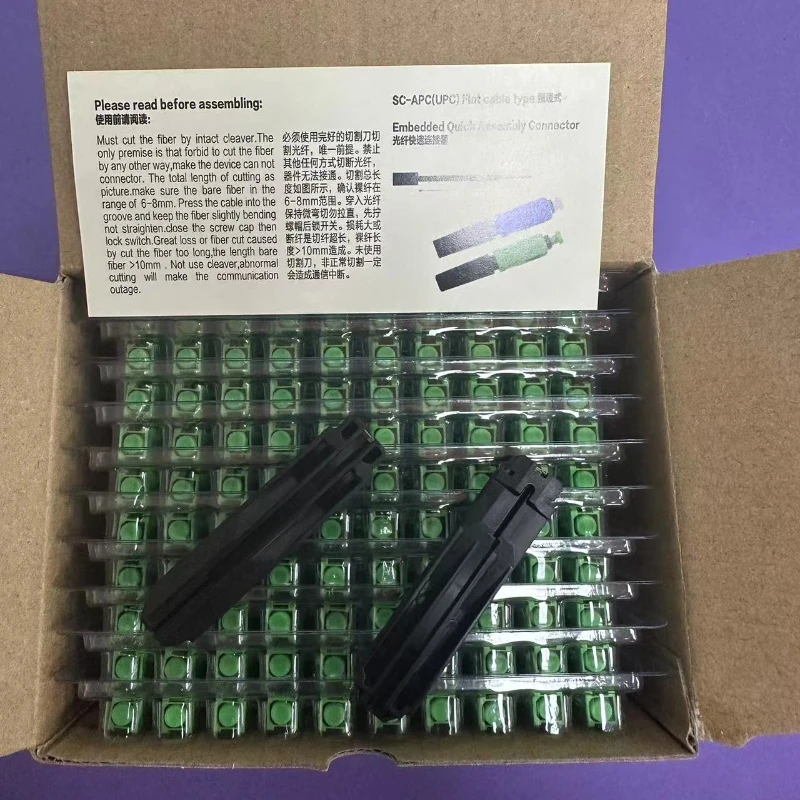 sc upc fiber optic fast connectors single mode sc apc fiber optic quick connectors mechanical adapter for ftth catv network SCUPCFiber Optic Fast Connectors Single Mode+Fiber Cleaver Fiber Optic Quick Connectors Mechanical Adapter for FTTH CATV Network