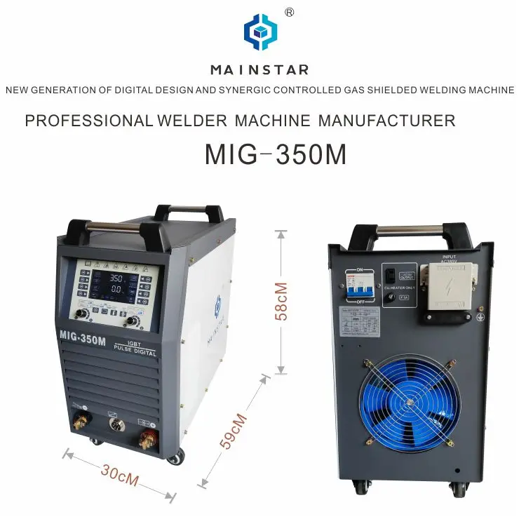 Double Pulse Mig Welders Industrial Mig Welding Machine 350 Mig Welding Machine Aluminium 220V 380v 440v 6