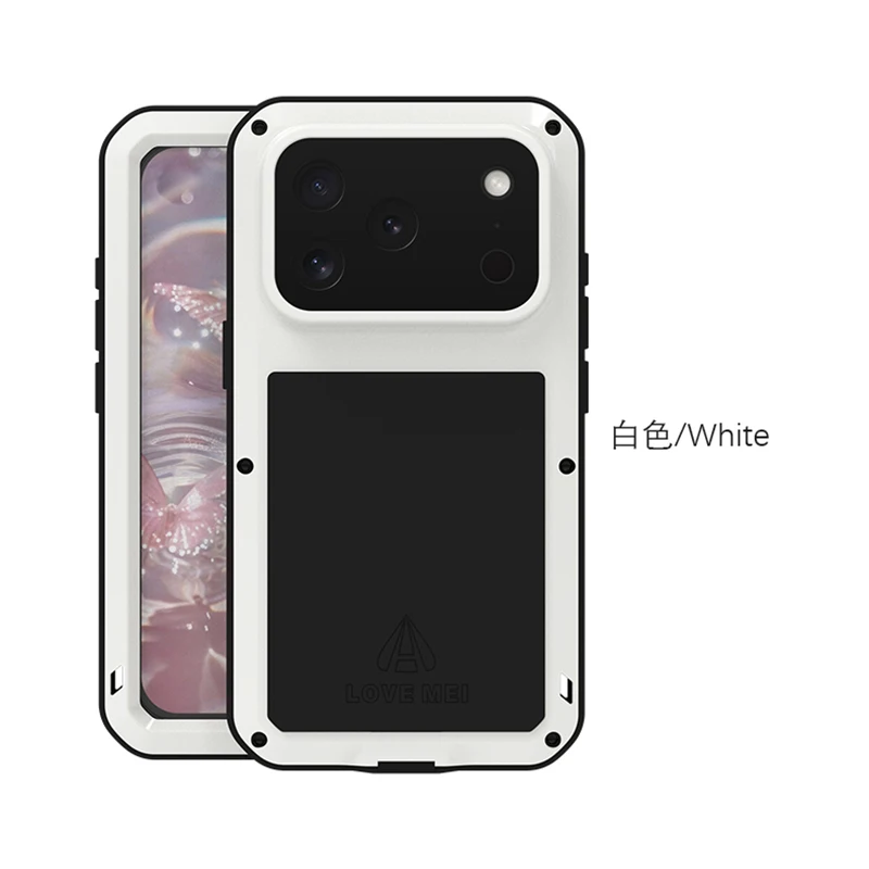 Military Grade Metal Protective Phone Case - Silicone Shockproof & Dustproof Cover
