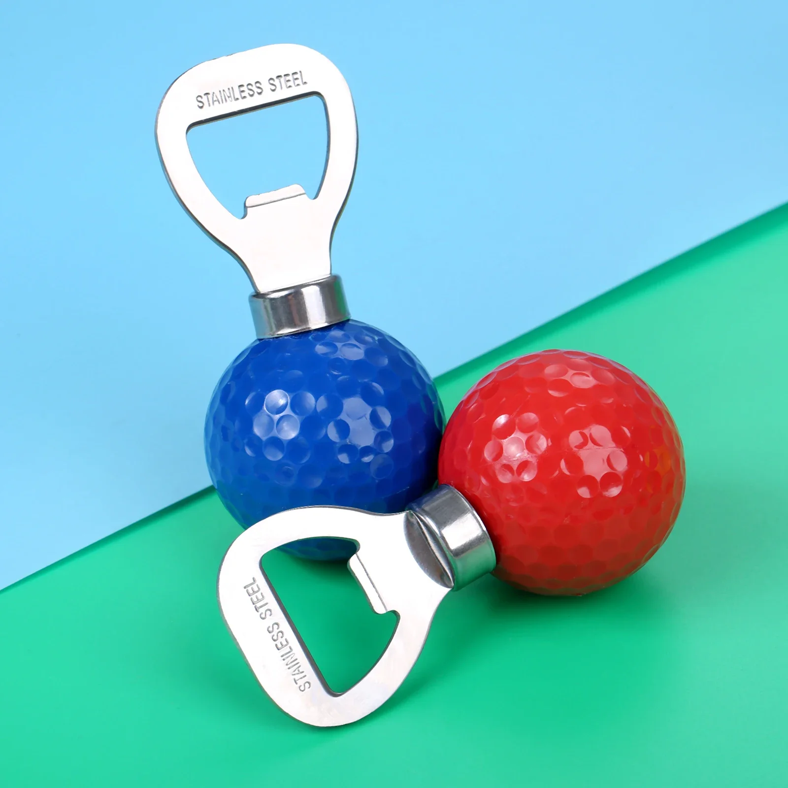 1 Pc Stainless Steel Golf Ball-Shaped Bottle Opener Novelty Corkscrew Wine And Beer Opener Golfer Practice Golf Training Aids 6