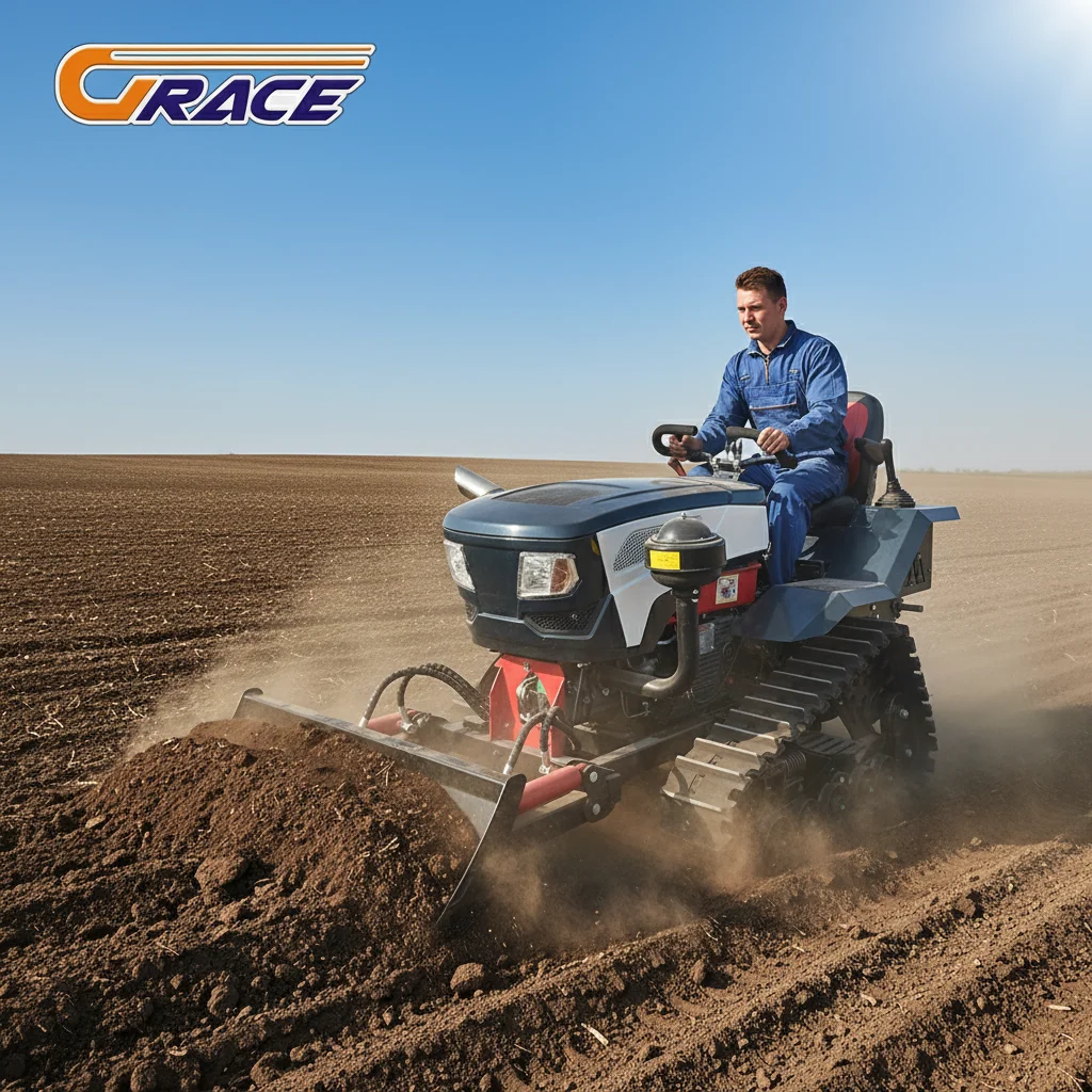 2026 Farm Crawler Traktor Hochleistungs-Dieselgetriebe 50 PS 60 PS 80 PS 100 PS 4x4 Gummiketten-Landwirtschafts-Dieselgetriebe