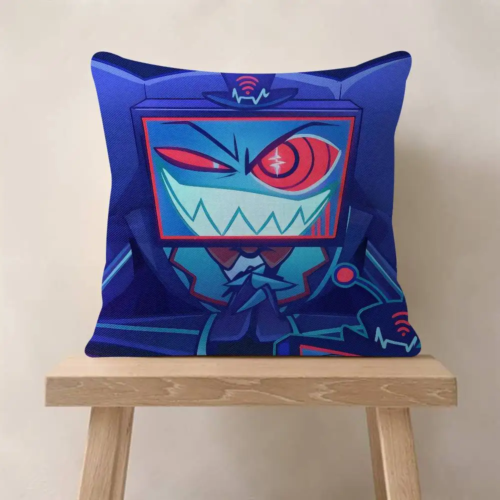 Anime H-Helluva Boss Vox Kissen, Geschenk, Heim- und Bürodekoration, Schlafzimmer, Sofa, Auto, Kissenbezug, 45 x 45 cm – Detail 12