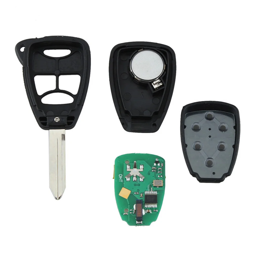 315MHZ 3 Buttons Uncut Remote Head Vehicle Auto Key Keyless Entry Combo Transmitter Fob for Chrysler/Dodge/Jeep 2005-2012