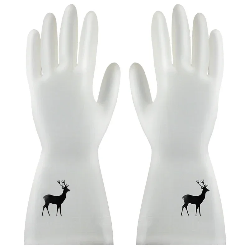 Waterproof Rubber Latex Dish Washing Gloves Kitchen Durable Cleaning Housework Chores Dishwashing Tools