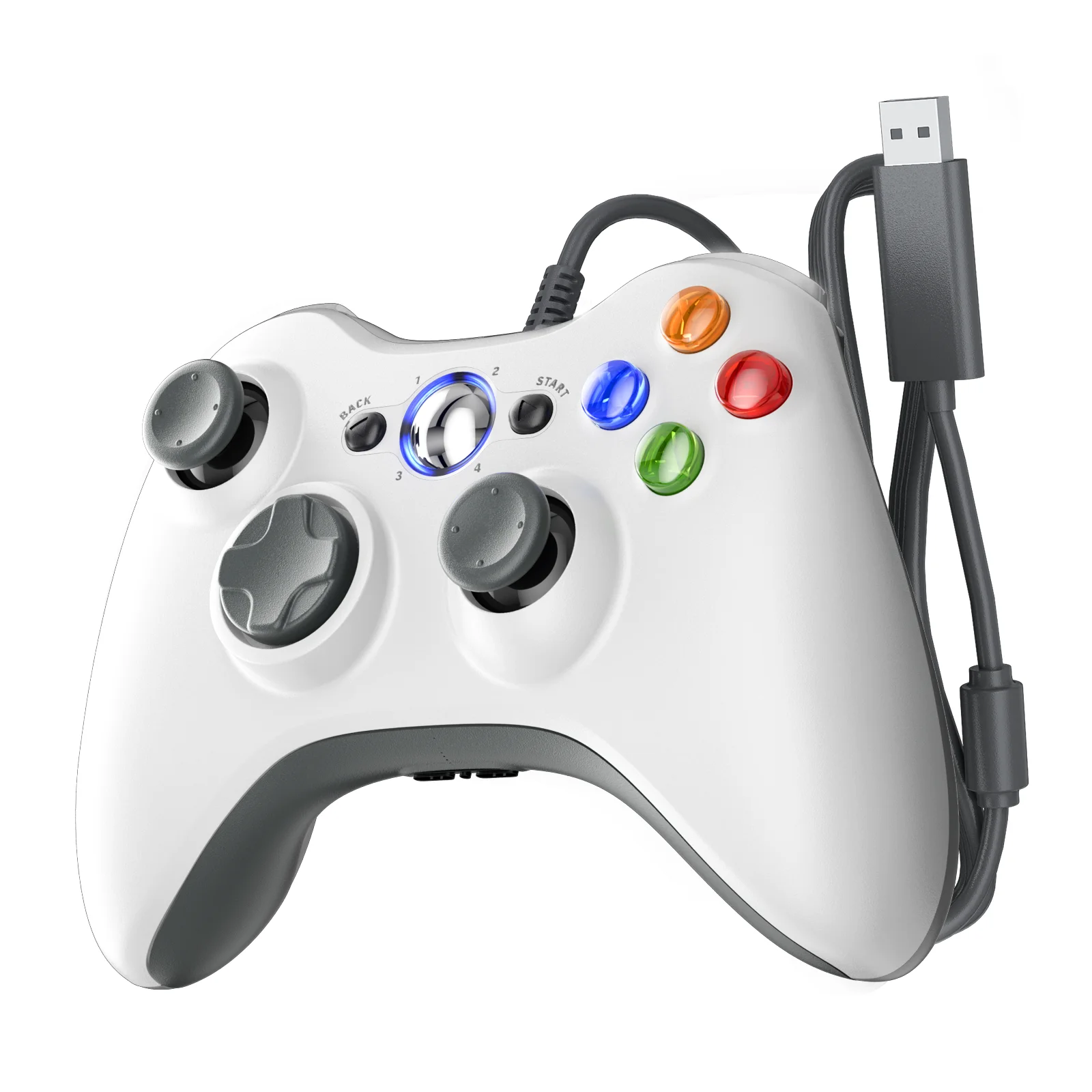 Xbox 360/360 슬림/라이트/PC용 2.4G 무선 게임 컨트롤러 플러그 앤 플레이 정밀 조이스틱 반응형 트리거 듀얼 진동 게임패드