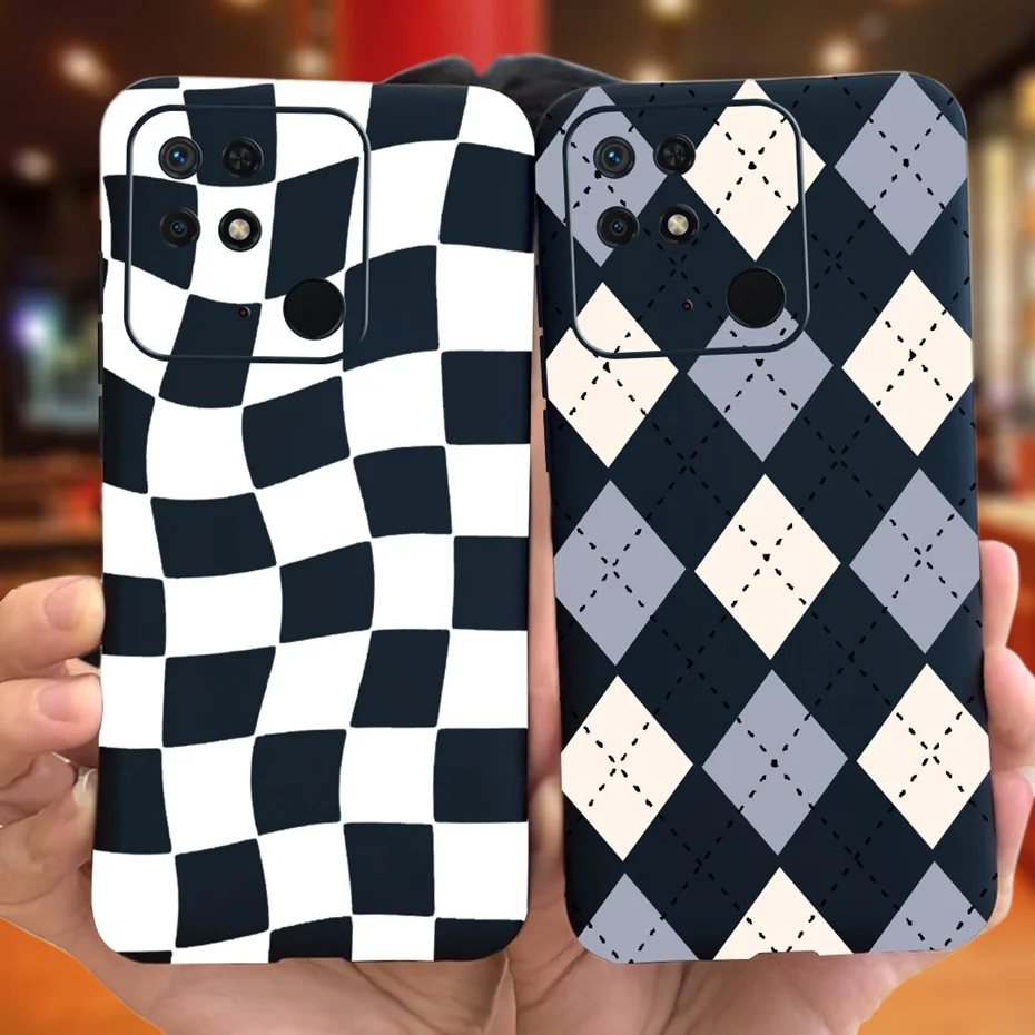 Lovely Pattern Candy Color Silicone Phone Case - Soft TPU Cover