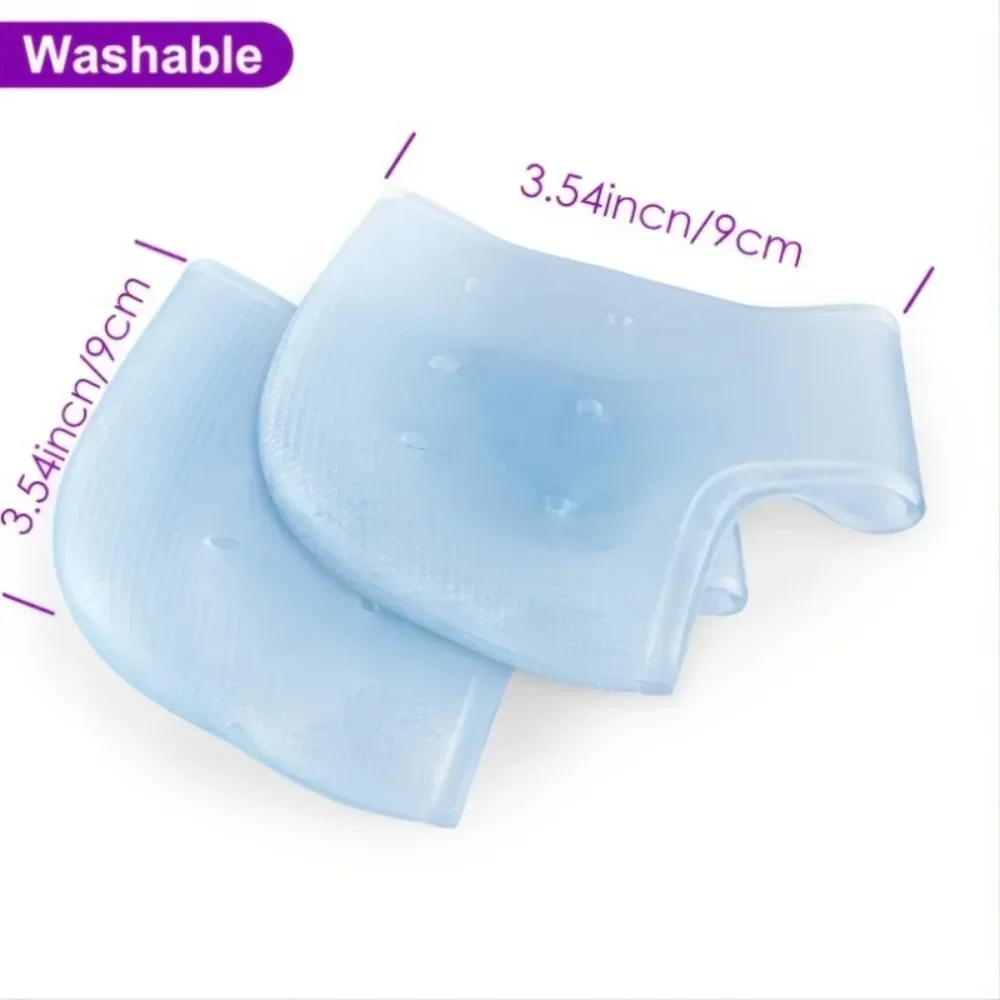 2PCS Heel Cushion Gel Heel Protector For Plantar Fasciitis Achilles Tendonitis Bone Spur Aching Feet Relieve Pain Pedicure Tools