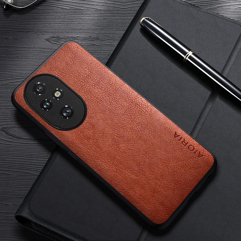 Luxury Leather Business Cover for Honor 200 Pro - Sleek and Sophisticated Design