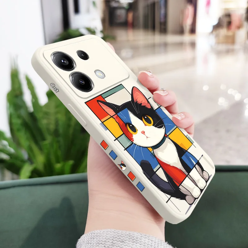Romantic Cat Silicone Phone Case Cover