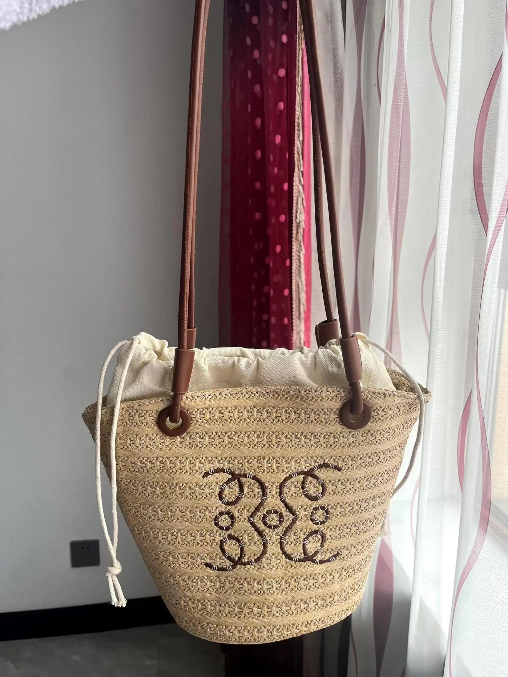 Bolso de paja de gran capacidad