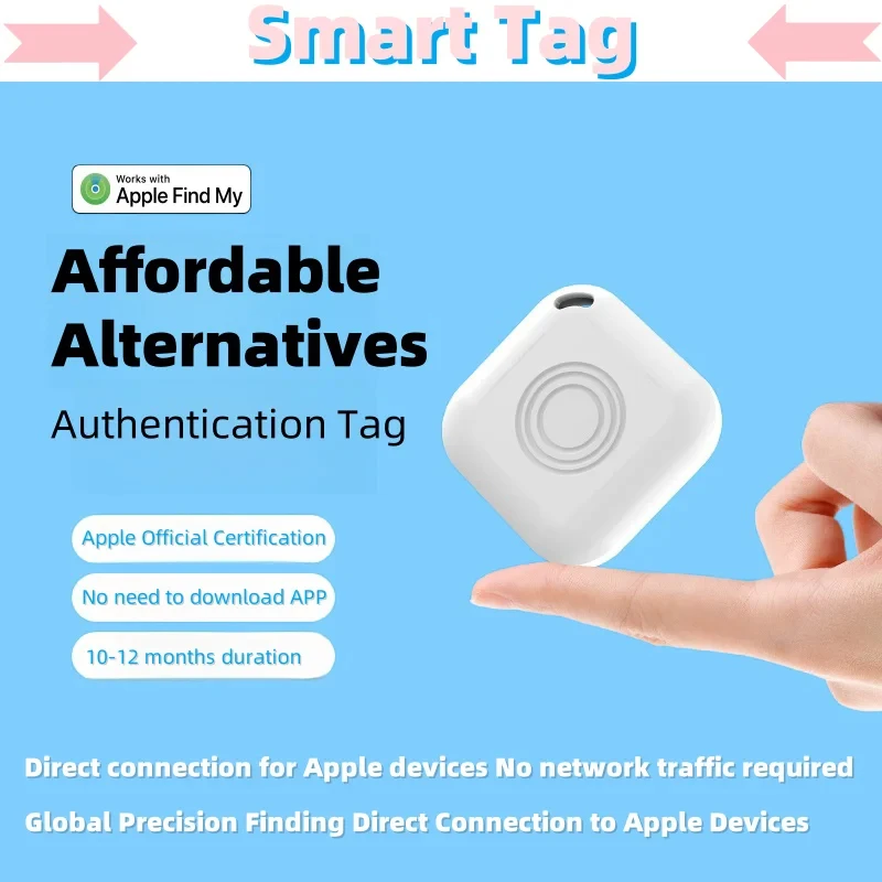 Xiaomi Bluetooth Locator IP65 Waterproof Works With Apple Find My (iOS Only) Smart Tag Tracker Item Locator For Bags Luggage