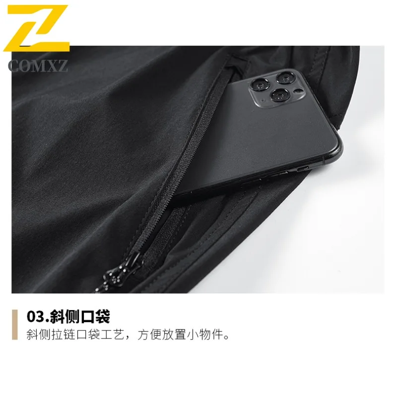 EiAO Men Spring-Autumn Quick-Dry Hiking Pants Waterproof Windproof Breathable Plus Size Outdoor Workwear Camping Mountaineering