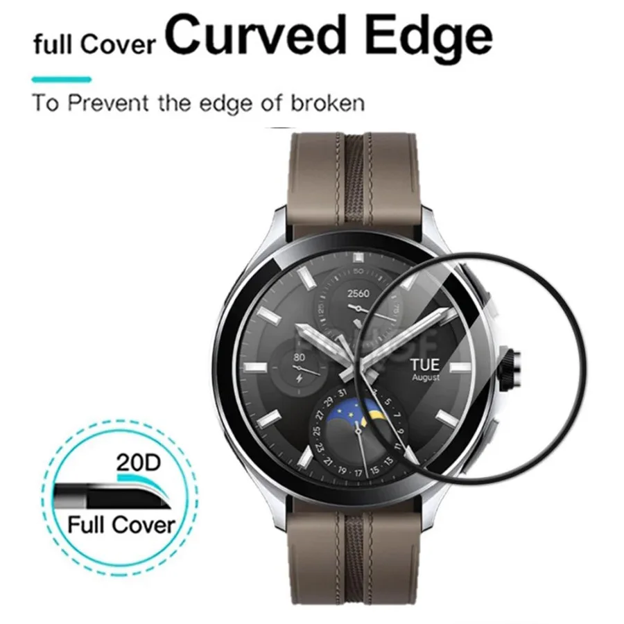 Enhanced Full Coverage Soft Screen Protector for Xiaomi Watch 2 Pro - Flexible Protective Film Accessory