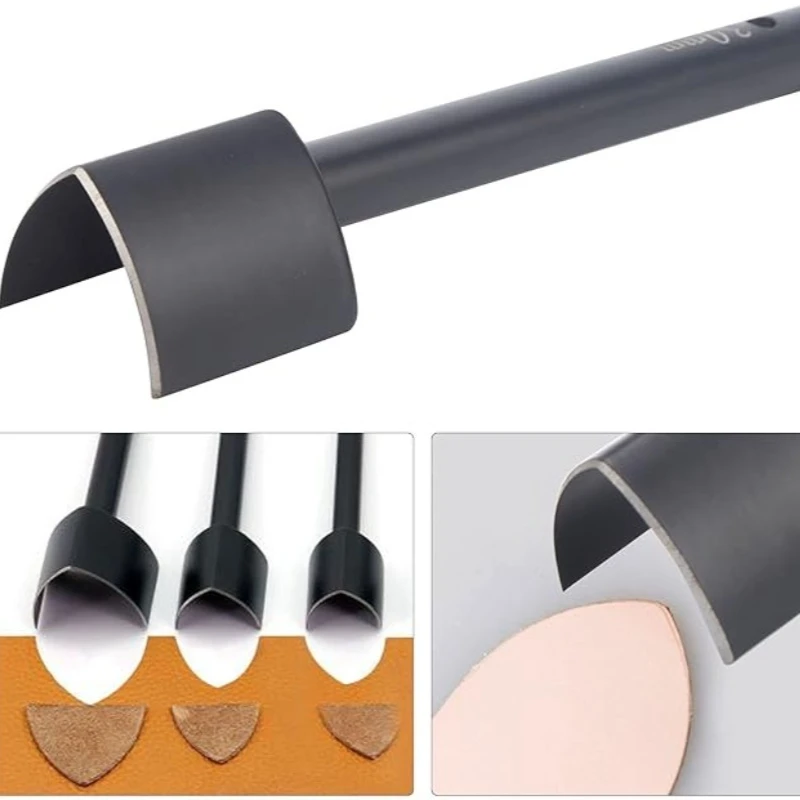 Steel V Shape Leather Craft Punch Tool for Belt Strap Bags