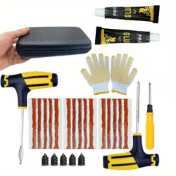 Ultimate Emergency Tire Repair Kit - Heavy - Duty Sealant & Durable Repair Strips for Rapid Flat Fix, Portable Safety Solution (28PCS)
