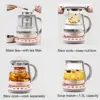 K2693 Health Pot, Health-Care Beverage Electric Kettle with Thickened Glass, 9-in-1 Fully Automatic Programmable Brew Cooker, 1. 6