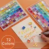 20/24/60/72-Color Pearlescent Watercolor Paint- Intense Sparkle, Professional Coverage, Light Fastness - Glitter Solid Pigments 2