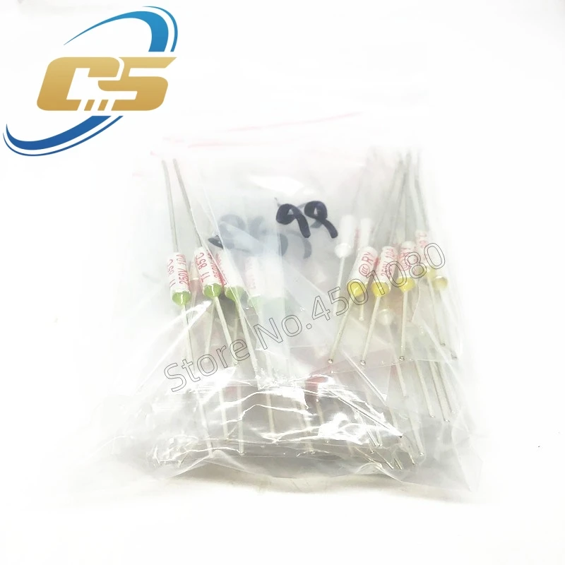 Assortment Kit Thermal Fuse 10A 250V Thermal Cutoffs 73C degree-240C Degree Temperature Fuse Switch RY-113 240 15 Values = 75Pcs thermal fuse,temperature switch