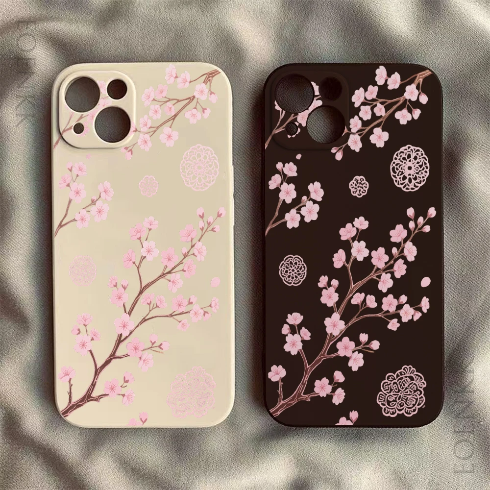Pink Cherry Blossoms Slim Anti-Scratch Protective Case