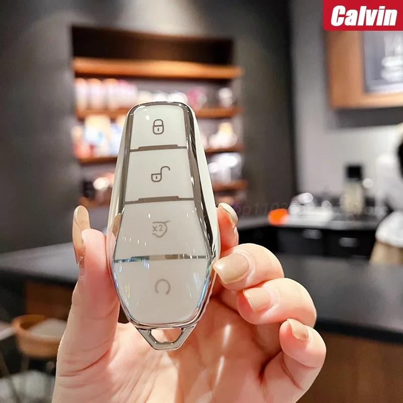 Key Case Key Case Cover Car Key Shell Car Key Chain For Byd Dolphin Seagull Key Cover Car Key Shell High-grade All-pack Protective Keychain Decoration Supplies Cartoon Girl