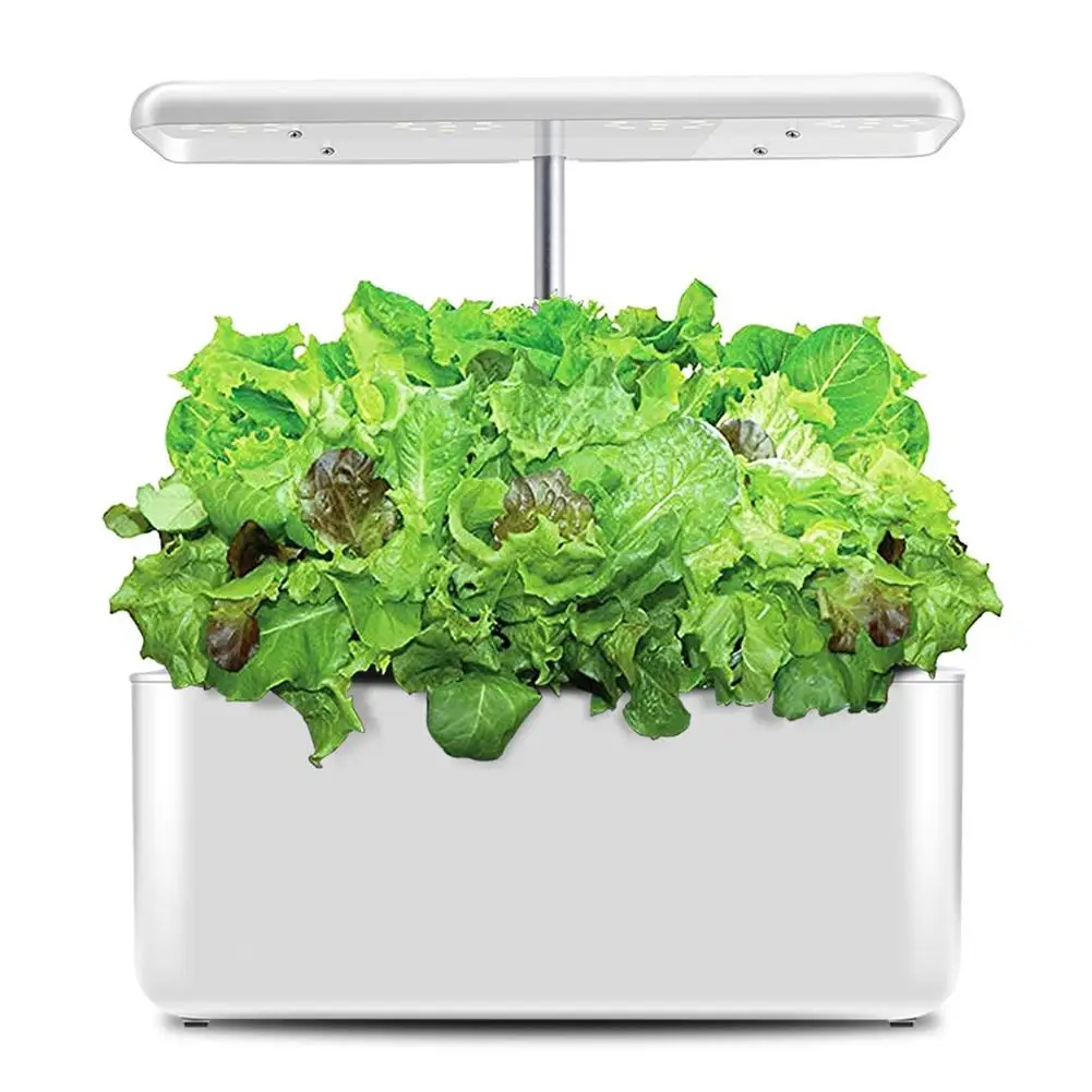 

Hydroponic Growing System Planter Kit With Led Grow Lights Lighting Height Adjustable Water Level Alarm Plant Germination Tool