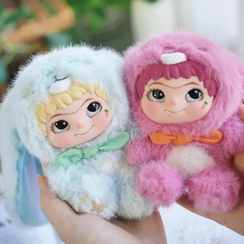 ぬいぐるみセット 白赤顔付き Wakuku V2 Fox and Bunny Trick Or Treat Series Plush Vinyl