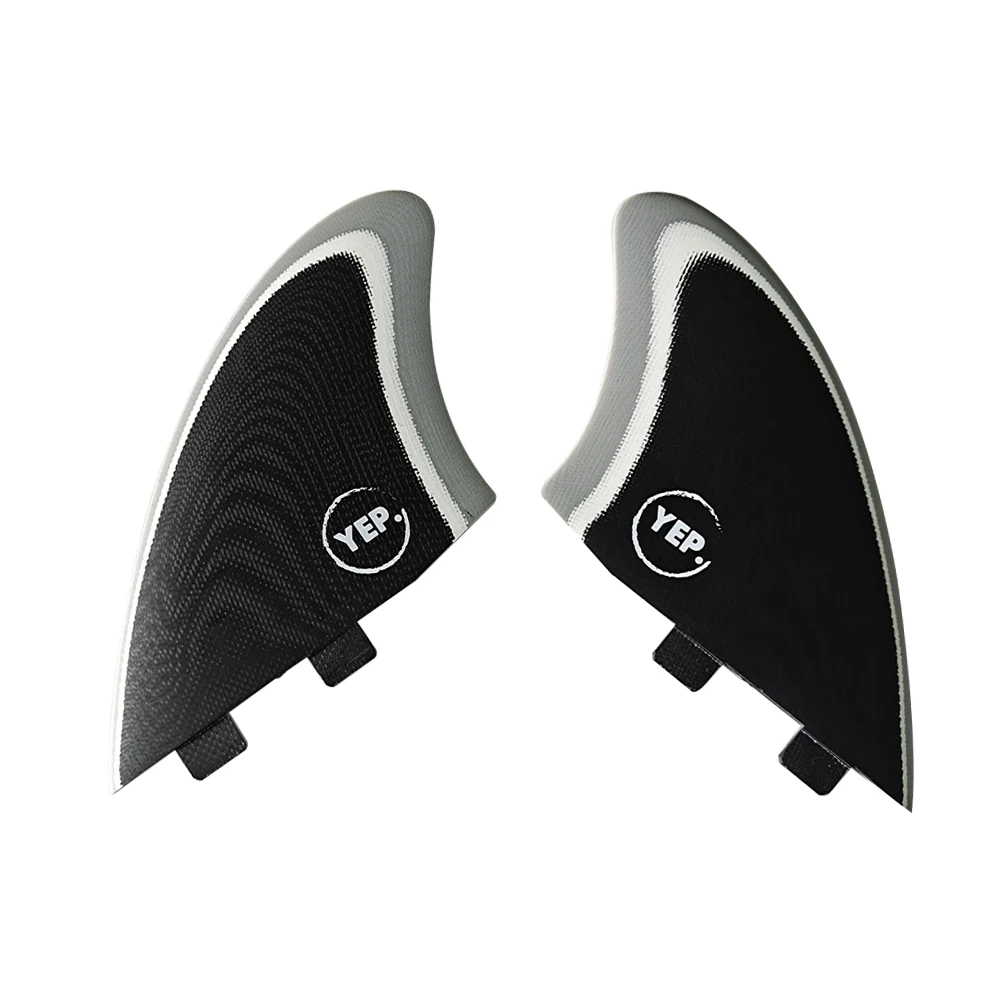 UPSURF FCS 1 Twin Fins Surfing Keel Fins Stabilizer Quilhas Surfboard Paddle Surf Fin Fiberglas 2pcs Double Tab aletas