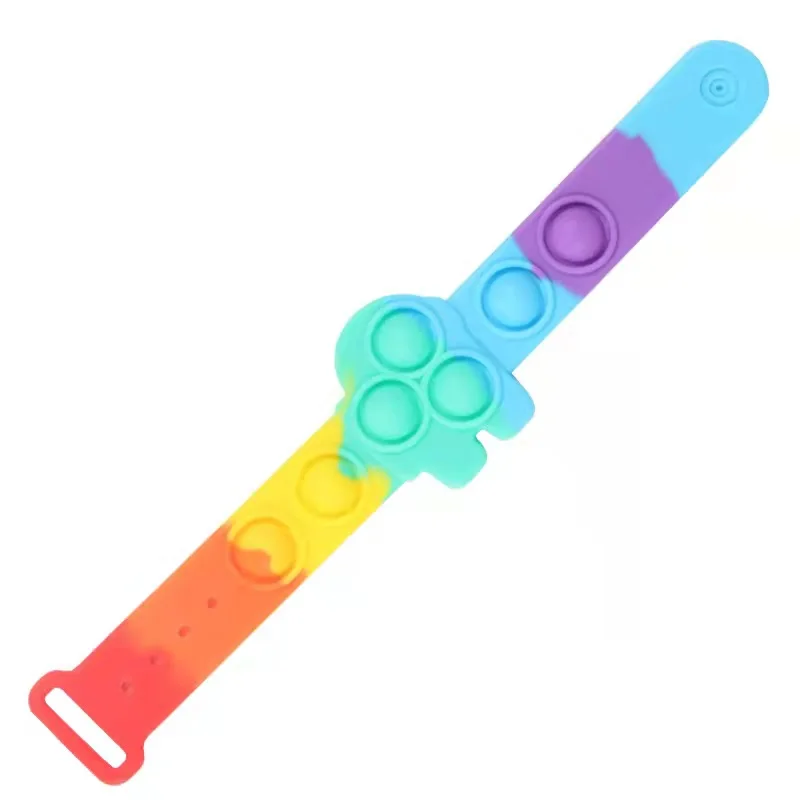 Rainbow Bubble Pops Kids Fidget Toys Sensory Autisim Special Need Anti-stress Stress Relief Squishy Simple Dimple Fidget Toy squeezy toys Squeeze Toys