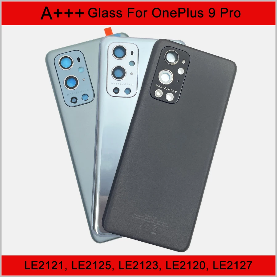 OnePlus 9 Pro 5G Back Cover phone back cover glass battery cover glass phone back cover Gorilla Glass 5 Rear Housing 1+ 9 Pro Back Door Replacement Hard Battery Cover Lens