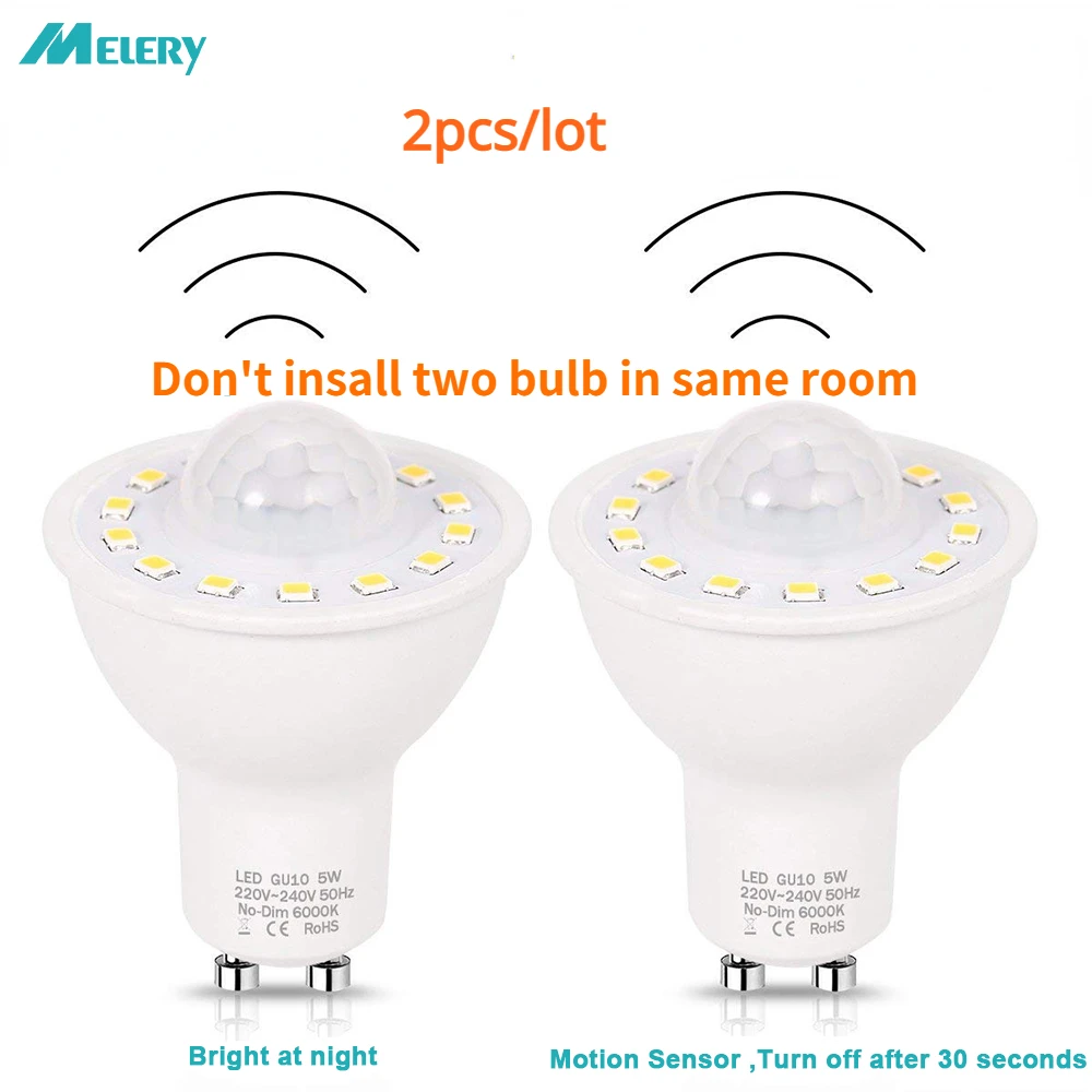 kop afslappet Resultat Bulb Gu10 Motion Sensor | Motion Sensor Led Bulb Gu10 | Gu10 Led Sensor  Light Bulb - Led Bulbs & Tubes - Aliexpress