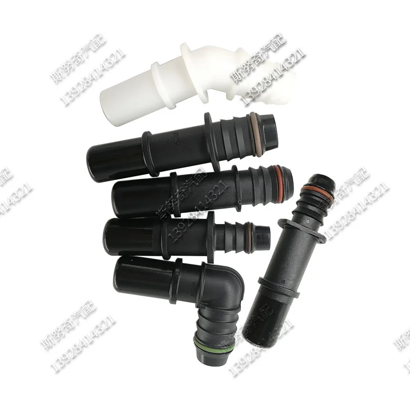 Extremidade de conector macho sae, conector rápido de linha de combustível de peça de conexão para cano de combustível, auto plástico, 10 peças por lote, 15.82 id14