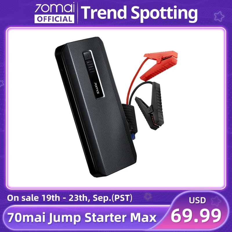 70mai Jump Starter Max 18000mah 70mai Car Jump Starter PS06 1000A Power ...