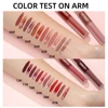 QIBEST 2 In 1 Matte Liquid Lipstick And Mirror Lipgloss Cosmetic Waterproof Lip Glaze Double Head Long-lasting Lip Tint Makeup 5