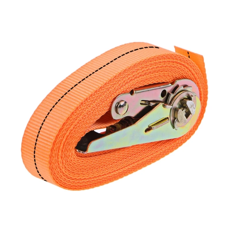 Porable Heavy Duty Tie Down Cargo Strap Luggage Lashing Strong Ratchet Strap Belt With Metal Buckle 87HE